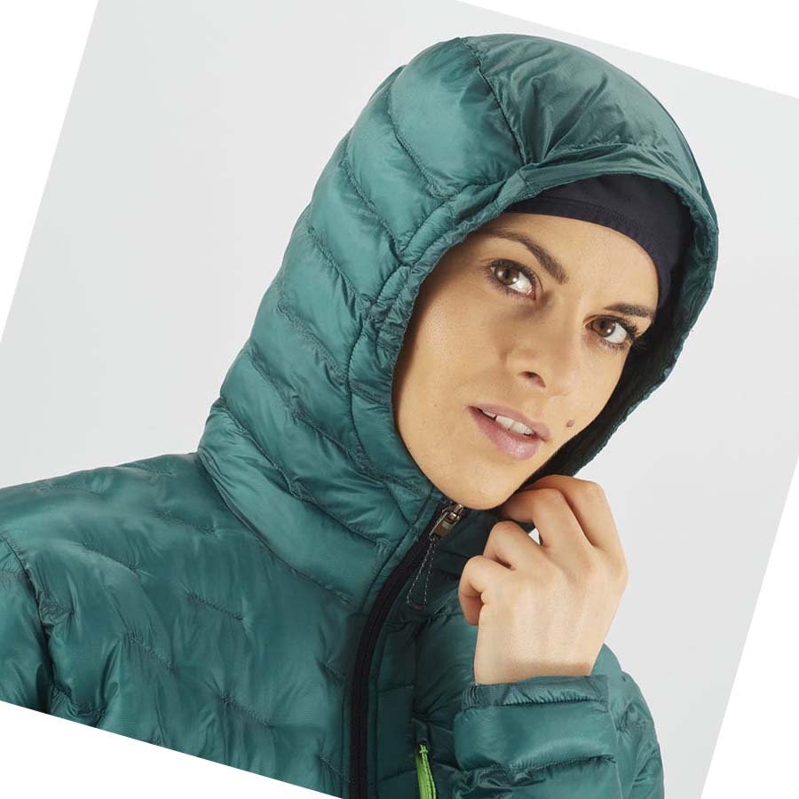 Chaquetas Salomon OUTPEAK PRIMALOFT INSULATED Mujer Verdes | MX 2443BEX